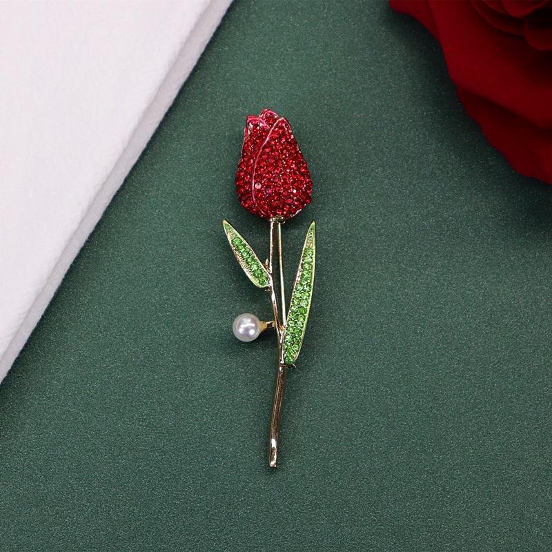 The Little Prince's Rose Brooch, High-end Retro Pin, Men's and Women's Trendy Temperament Versatile Suit with Accessories Gift
