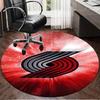 Portland Blazers Artwork Round Rug for Livingroom,Bedroom, Palyroom, Chair Rug, Area rug, Circle Carpet, Large Size Fan Christmas gift