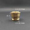 1/8" 1/4" 3/8" 1/2" 3/4" 1" BSPP Femmina Ottone Accoppiatore Riduttore Uguale Raccordo Tubo Connettore Adattatore Acqua Carburante Gas Olio