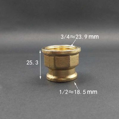 1/8" 1/4" 3/8" 1/2" 3/4" 1" BSPP Femmina Ottone Accoppiatore Riduttore Uguale Raccordo Tubo Connettore Adattatore Acqua Carburante Gas Olio
