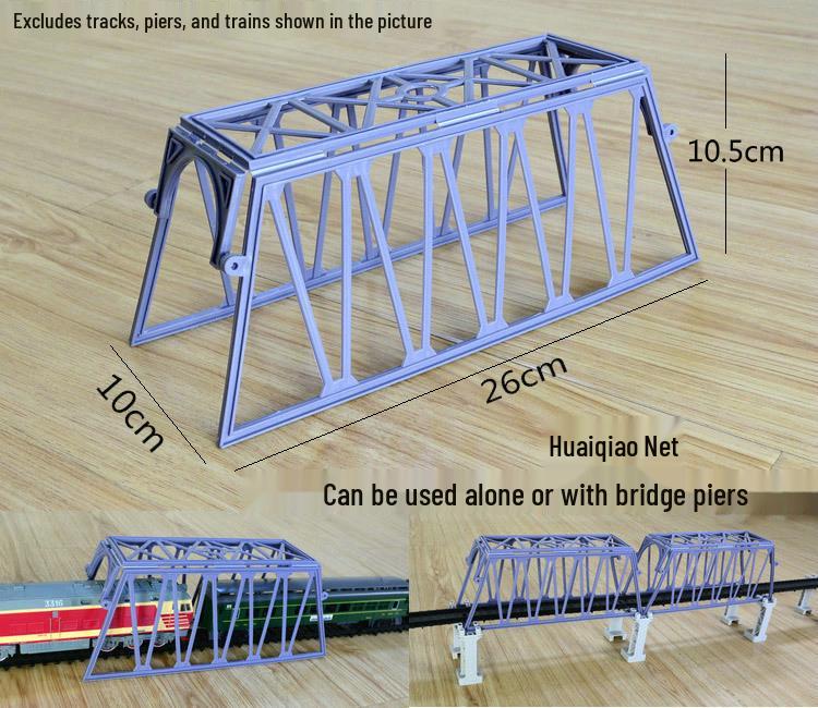 Electric Train Model Toy Track Set: Railway Crossing, Tunnel, and Bridge Accessories for Simulation and Sand Table Scenes