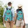 Zaino con Motivo Martin Pescatore Daypack Grande Capacità Ragazzi Ragazze Borsa per Libri Borsa Scolastica Borse a Spalla per Uomini Donne