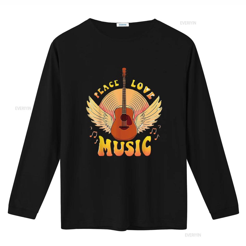 Cute Peace Love Music Hippie Hipster Festival Womens T Shirt White vintage Washed Casual streetwear Soft graphic Versatile