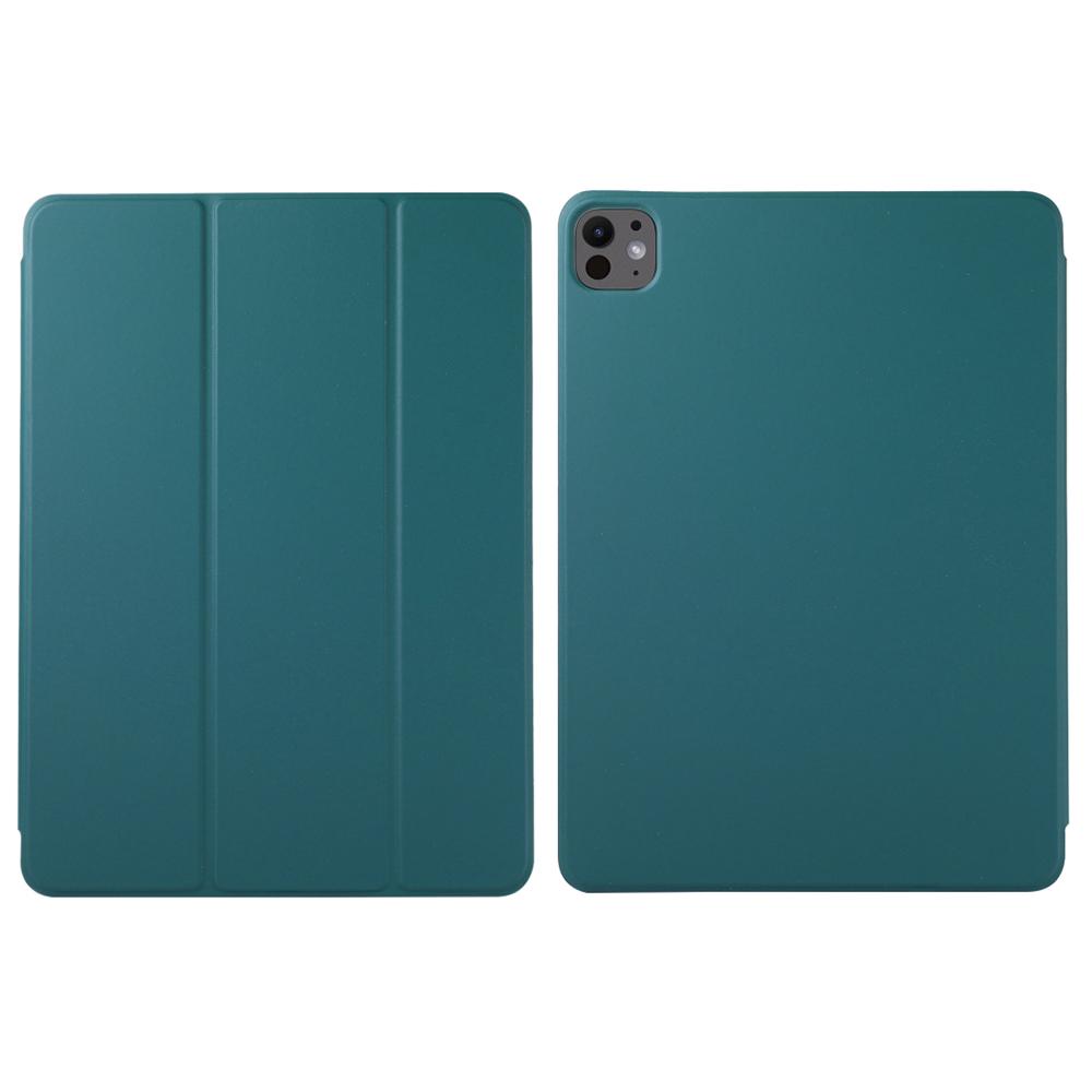 For iPad Pro 11 (2025)/11 (2024) Case PU Leather Tri-Fold Stand Magnetic Closing Tablet Cover