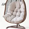 All Weather Outdoor Cushion Egg Chair with Back Support Hanging Swing Pad Comfortable Ties Waterproof Seat for Chairs Soft Lumbar Support Pillow