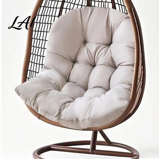All Weather Outdoor Cushion Egg Chair with Back Support Hanging Swing Pad Comfortable Ties Waterproof Seat for Chairs Soft Lumbar Support Pillow