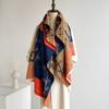 2024 Autumn/Winter New Imitation Cashmere Exterior Warm Office Versatile Extended Thick Scarf Air Conditioning Room Shawl for Women