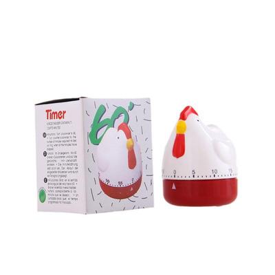 Cartoon Hen Wind-Up Kitchen Timer - 60 Minute Alarm Clock