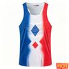 Marathon Sports Men Women's Vest Men's T-shirts Tank Tops Stripe Gradient Men's Running Vest Breathable Men's Sleeveless T-shirt