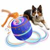 E-TPU Material Pet Interactive Toy Balls with Rope & Barks Sound Active Rolling Interactive Dog Ball with Lights for Dogs