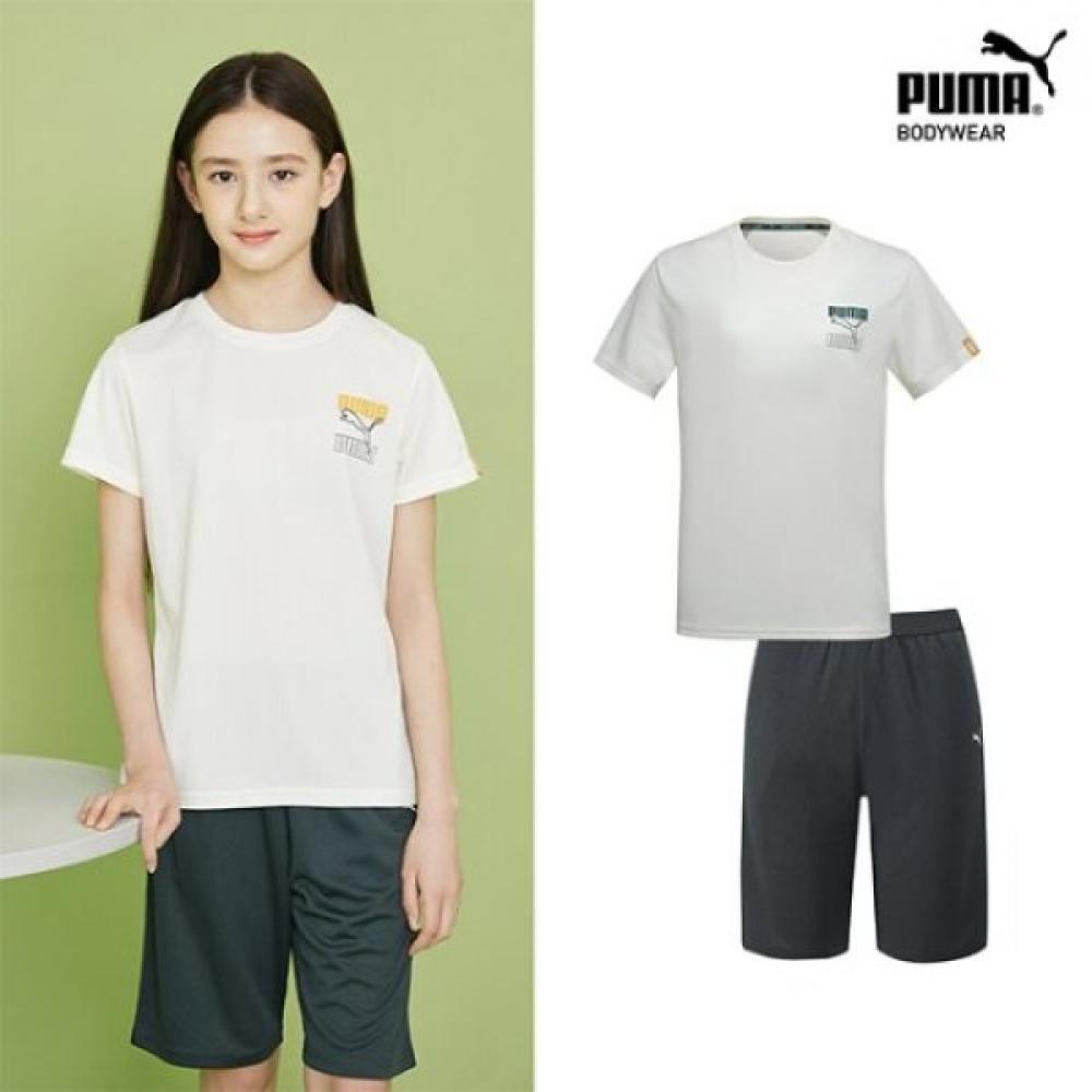 

Puma Bodywear Puma Girls Junior Multiwear 10th 2 Type Cream+deep Green Color:PMKYIBM01/00/size:130