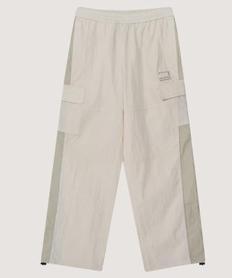 BONATSPALETTE Bp Incision Nylon Cargo Pants_Ivory
