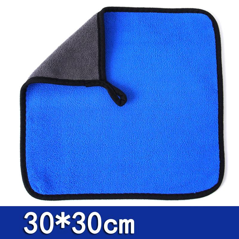 Thickened Car Washing Towel Double Layer Microfiber Cleaning Towels Car Window Glass Detailing Drying Cloths Auto Wash Supplies