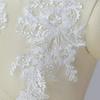 White Embroidery Sequined Lace, Wedding Dress Lace Accessories, Decorative Stickers, Clothing Patches, Cloth Stickers