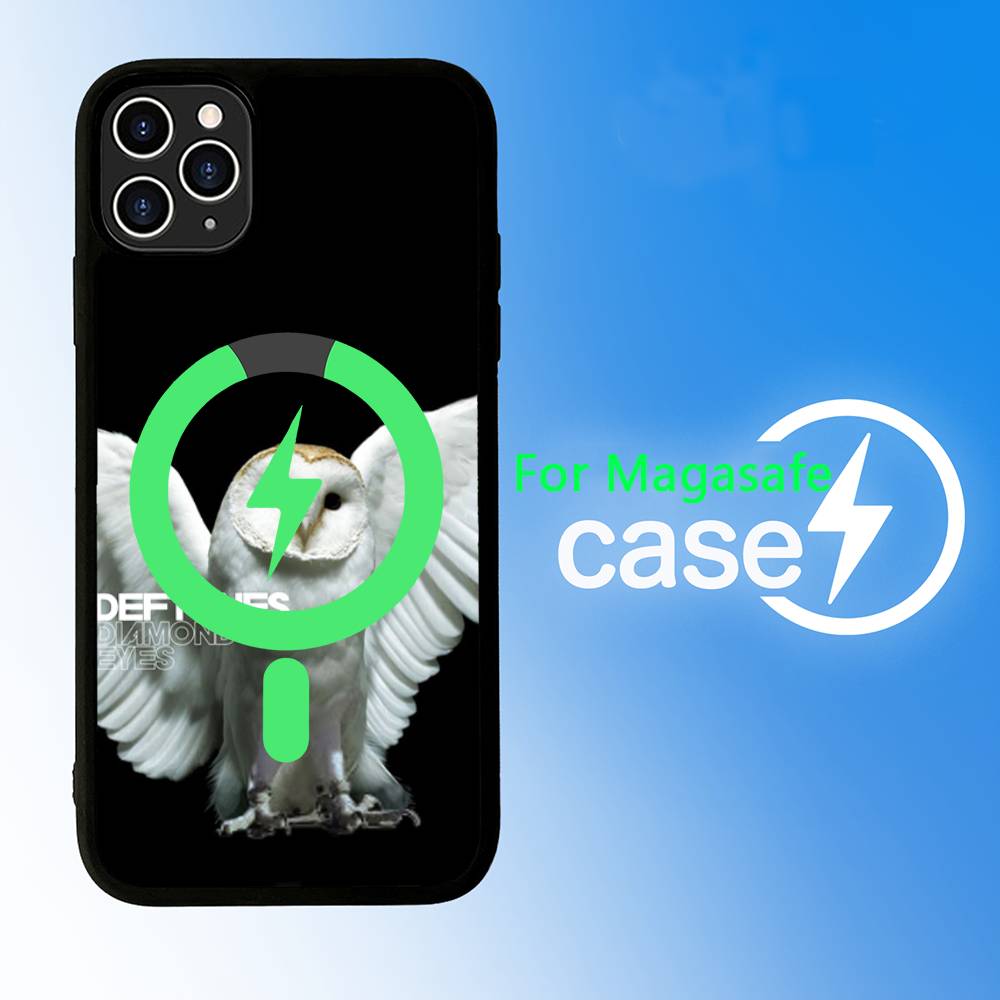 Band D-Deftones Black For Magsafe Magnetic Phone Case For iPhone 16 15 17 Pro Max 11 12 13 14 Plus Cover
