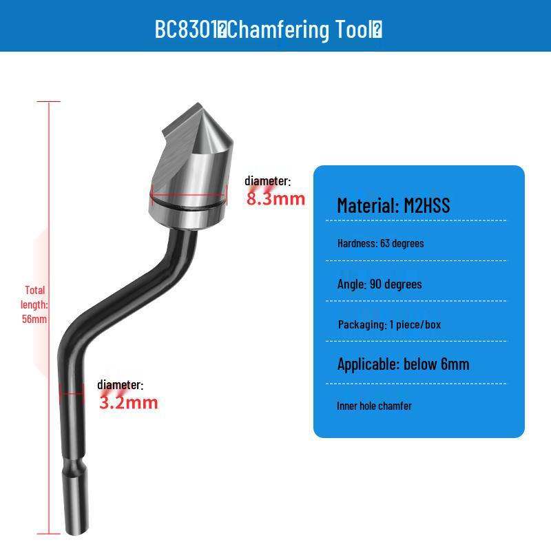 Stainless Steel and Copper Deburring Chamfering Tool for Inner Holes