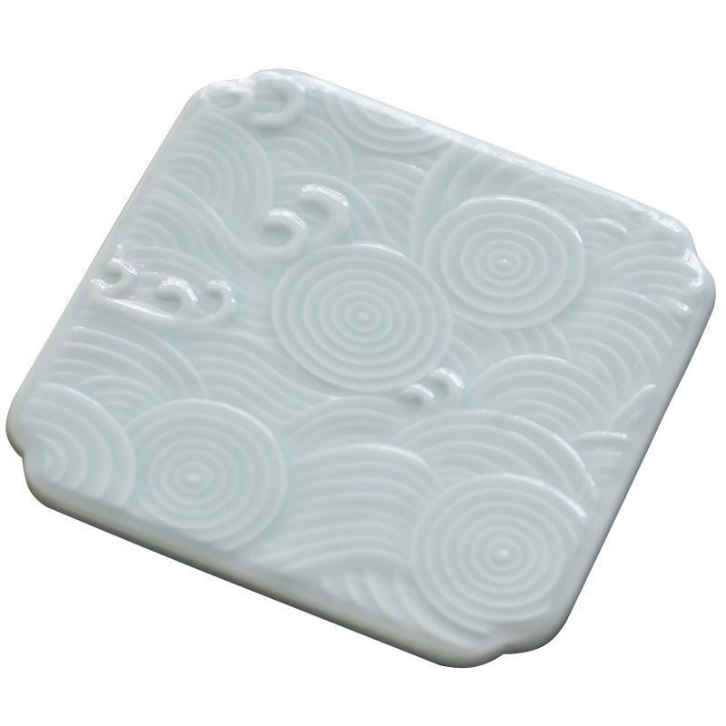 Ceramic Teacup Coaster Tea Ceremony Cup Holder Teapot Insulation Pad Japanese Zen Chinese Kung Fu Tea Trays Teaware Accessories