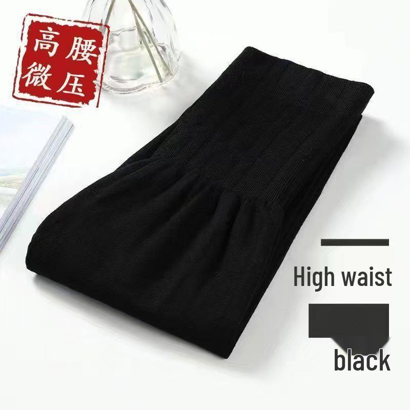 

High-Waisted Black Slimming Tummy Control Base Layer Pants for Autumn/Winter (Suitable for 80-160 Jin) One Size (80-160 Jin) чорний