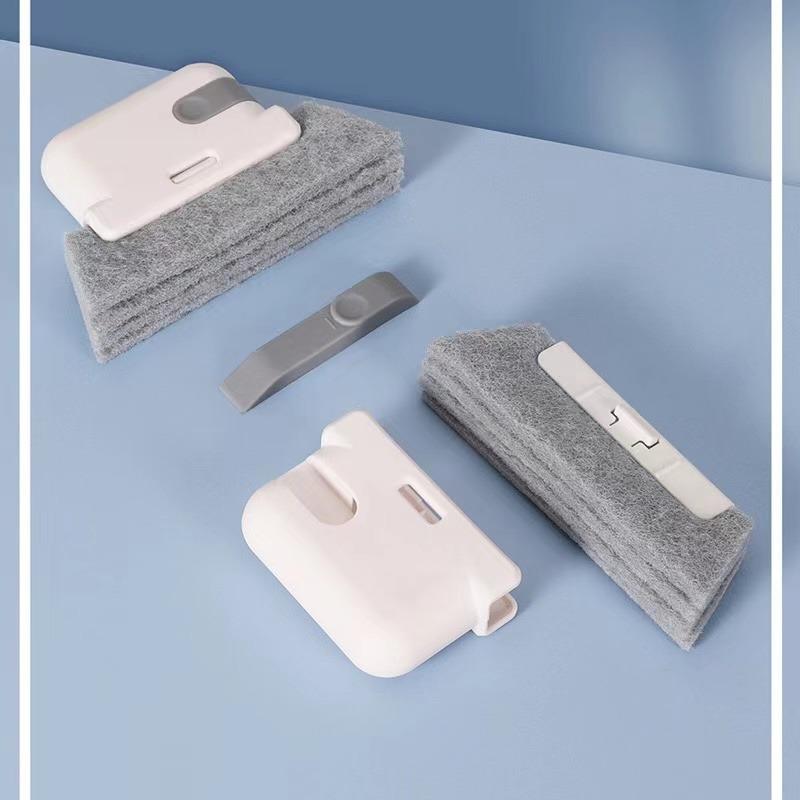 2-in-1-Rillenreinigungswerkzeug, Fensterrahmen, Türrillen-Reinigungsbürste, Schiebetürschienen-Reinigungswerkzeuge, handgehaltener Fugenreiniger