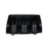3.1A Dual USB Car Charger 12V/24V Cigarette Lighter Socket Outlet Voltmeter with 3 Holes Tent Base for Car Motorcycle Boat ATV