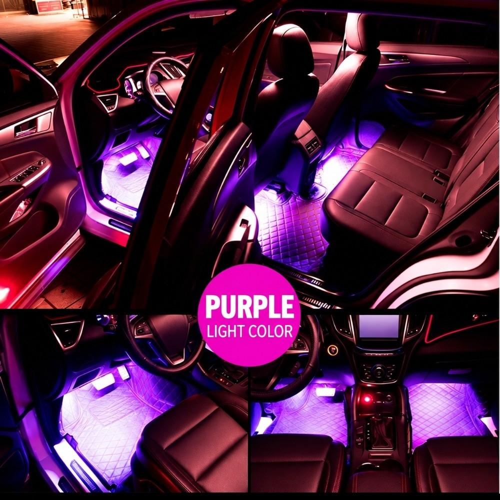RGB Car LED Footwell Lights USB Powered Car Atmosphere Light  Car Floor Decor