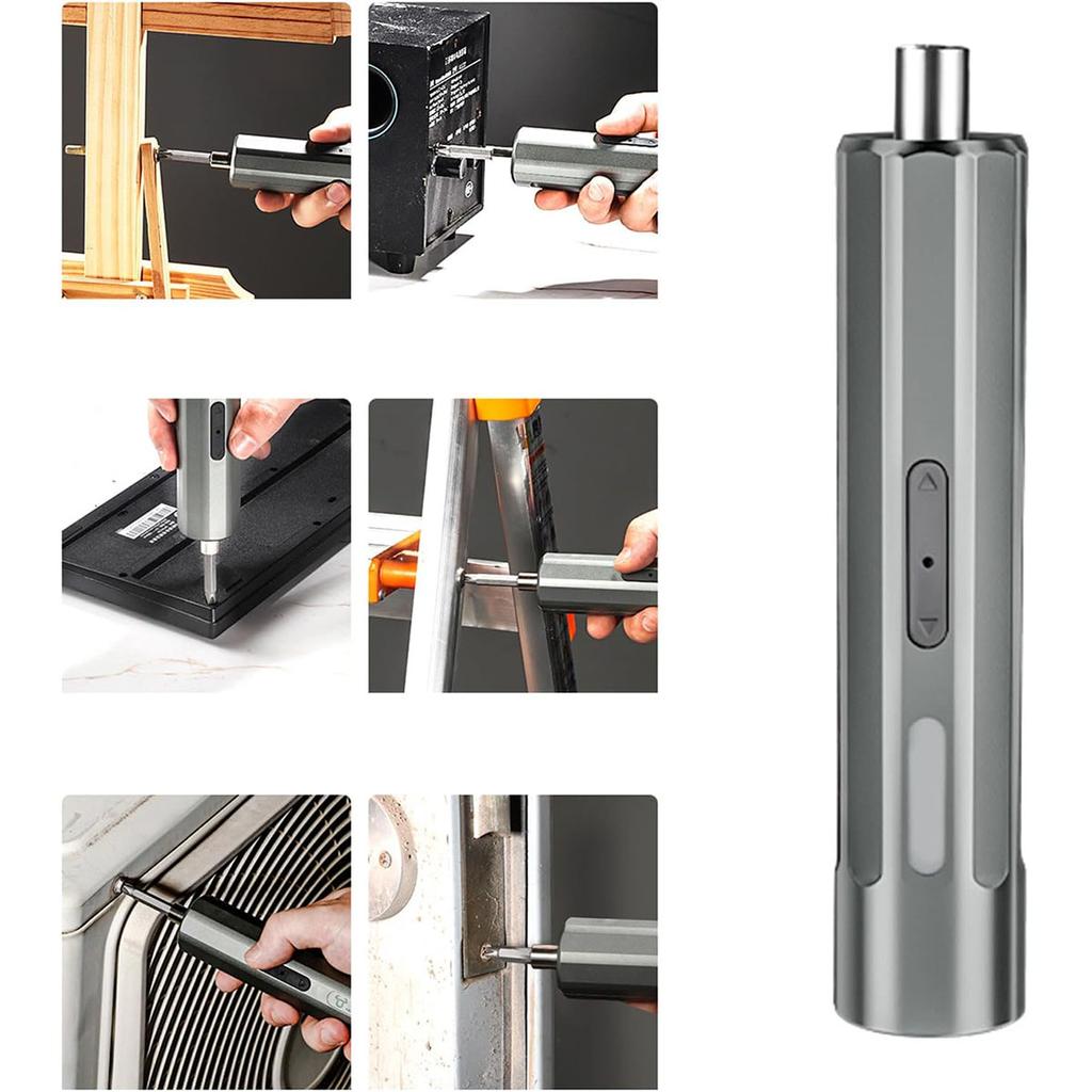 Cordless Electric Screwdriver Home Screwdriver With Magnetic Tip Work Light USB Rechargeables For 3.6V Screwdriver
