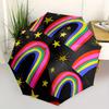 1pc Rainbow Automatic Open/close Folding Umbrella, Compact Portable Travel Umbrella,Durable Construction yy250814120
