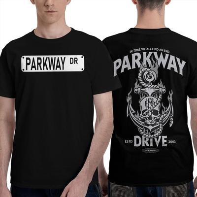 Parkway Drive Band T Shirt Harajuku T-Shirts Short-Sleeve Y2K Funny Tops Beach 100 Cotton O-Neck 4XL 5XL 6XL Clothes