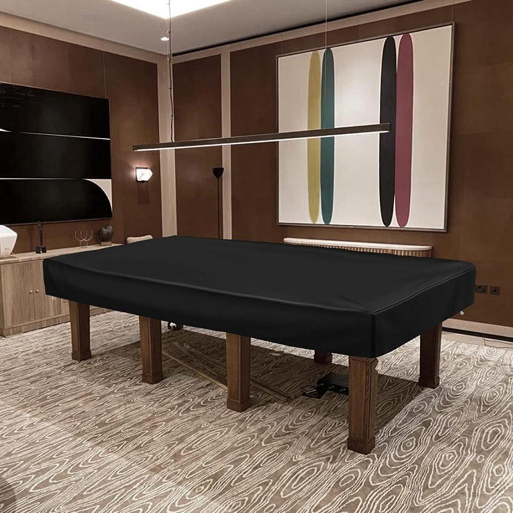 Copertura Tavolo da Biliardo 7ft 8ft 9ft Impermeabile Antipolvere Resistente alla Muffa Copertura Protettiva per Snooker con Coulisse