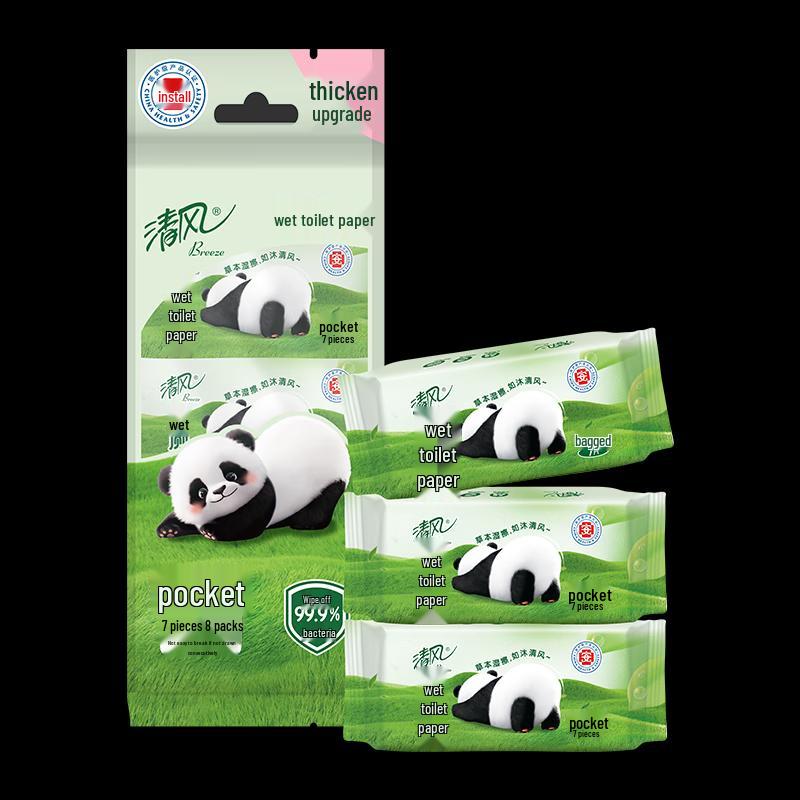 Qingfeng Spülbares Feuchtes Toilettenpapier