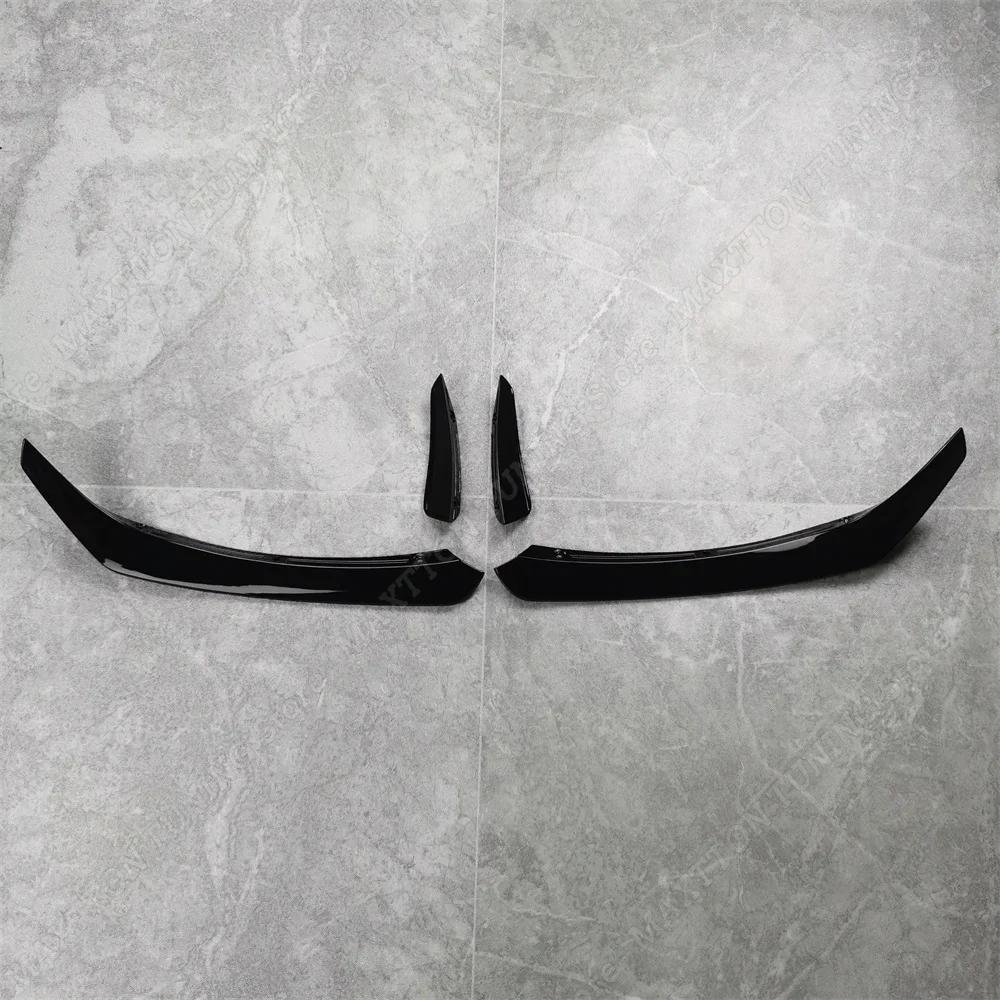 DAR4 For Mercedes Benz CLA C117 X117 CLA200 220 250 CLA45 AMG 2016-2019 Front Bumper Lip Splitter Fog Lamp Trim Grille Air Blade ABS