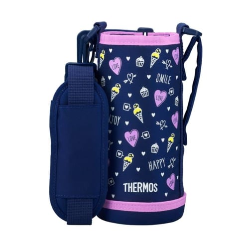 Thermos Replacement 2-Way Bottle FJJ-801WF with Handy Pouch, Navy Purple (NVPL)