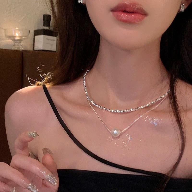 Summer Pearl Necklace Light Luxury Niche Love Clavicle Chain Fashion High-end Versatile Necklace