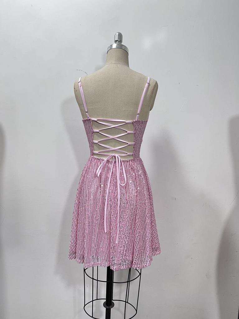 New Women's Fashion Sequin Party Evening Dress (5 Colors)