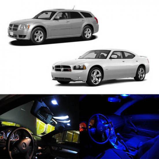 4 x LED Full Interior Lights Package For 05-08 Dodge Magnum 06-10 Dodge Charger