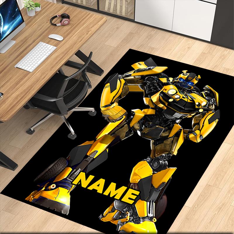 Custom Name Transformers Printed Carpet, for Office Chair Living Room Bedroom Kitchen Room Decor Gifts.