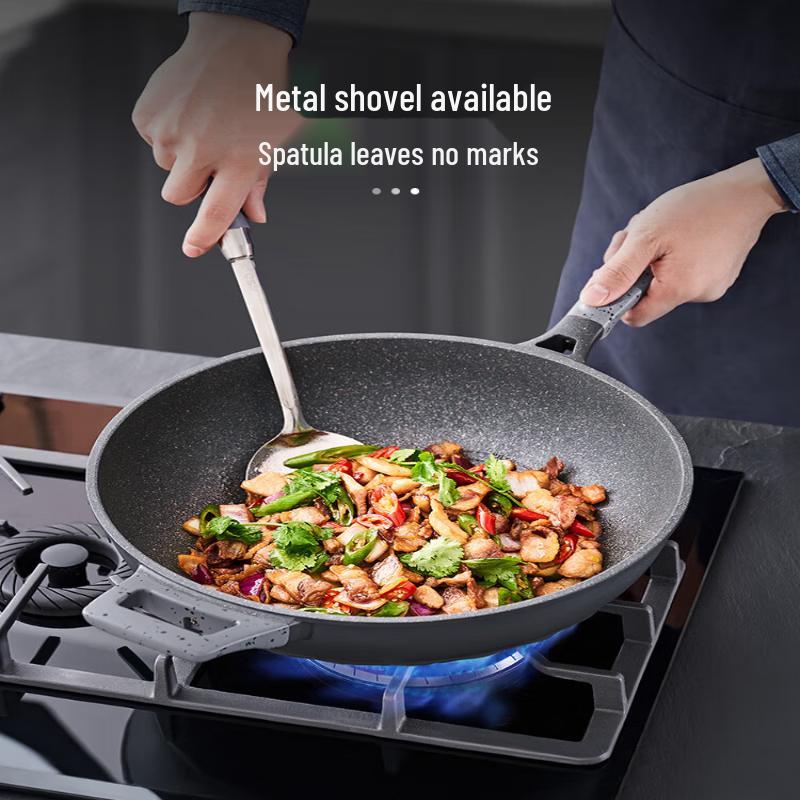 ASD Magic Stone Non-Stick Titanium Wok, 28cm