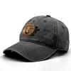 DAD Man Lion Print Adjustable Baseball Cap Cotton Dad Hat Washed Retro Solid Color Snapback Baseball Hat One Size Fits All