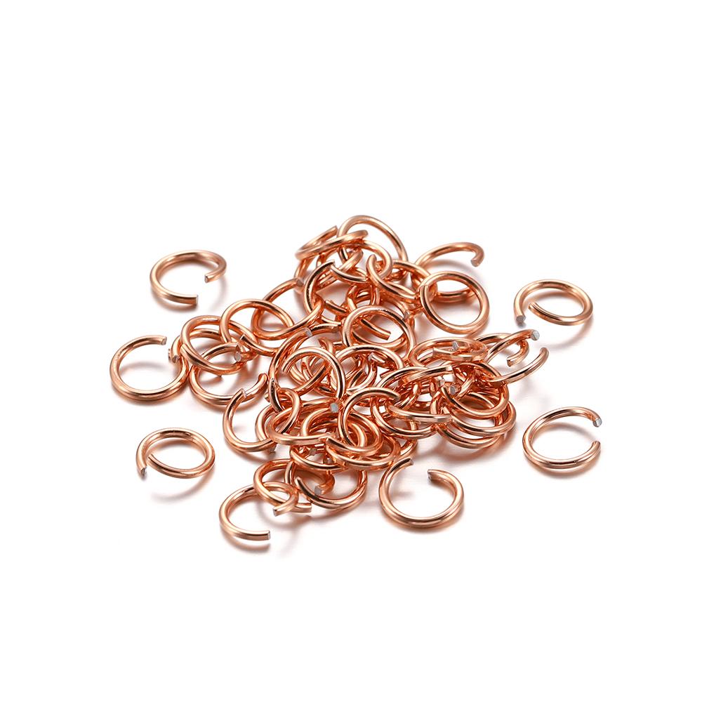300Pcs/Lot 6 8 10 Mm Metal Colorful Open Jump Rings Split Rings Jump Rings Connectors For DIY Jewelry Making Findings Supplies