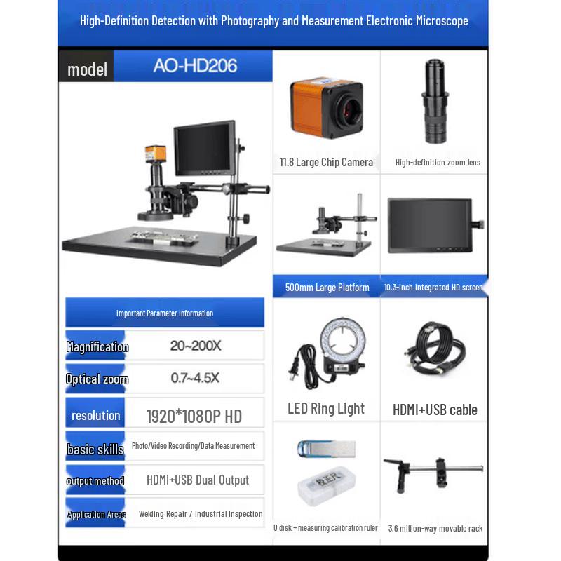 AOSVI 4K HD Digital Inspection Microscope