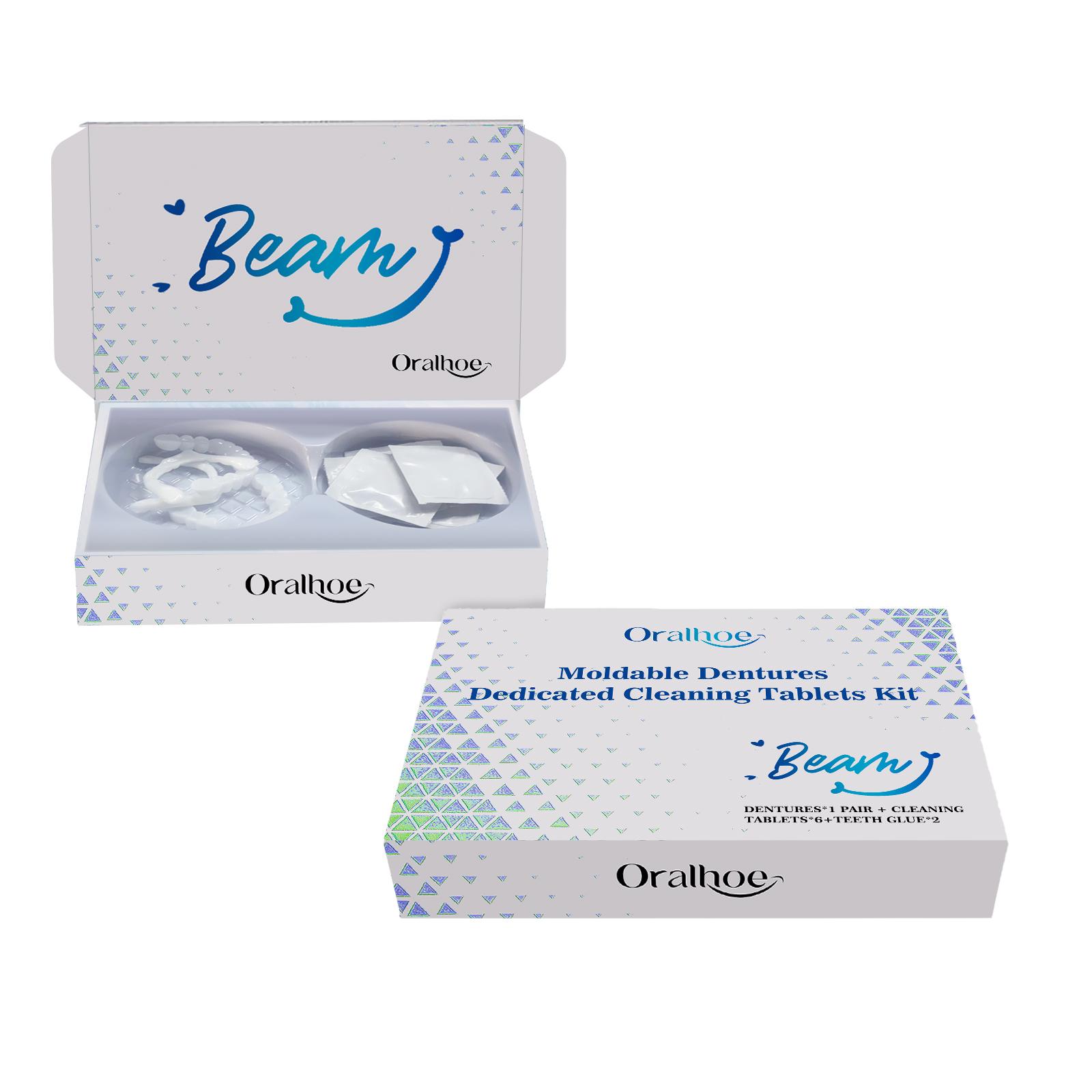 

Набор таблеток для чистки формованных зубных протезов Удобный материал Улучшает эстетику улыбки Уход за зубами в отпуске