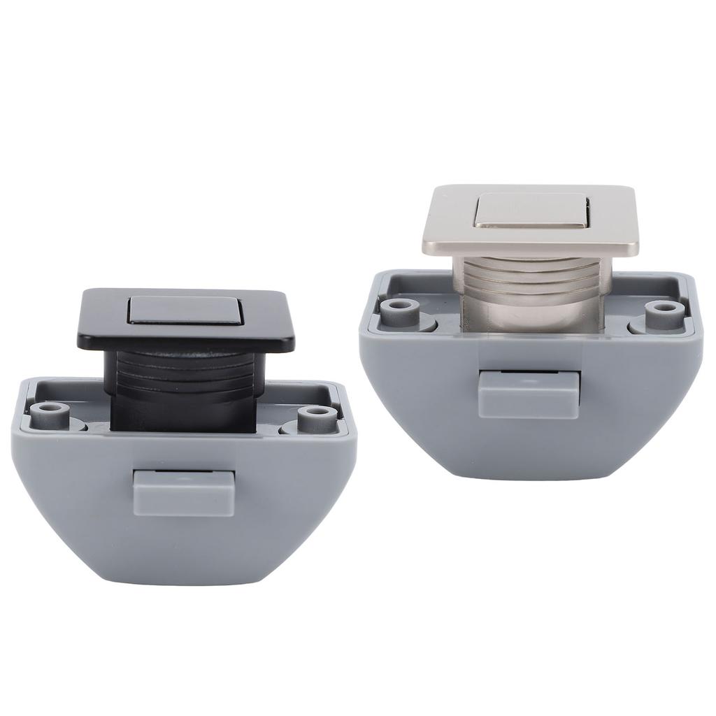 Keyless RV Push Cabinet Locks Zinc Alloy RV Compartment Latch Catches for Yachts Motorhome Caravan C