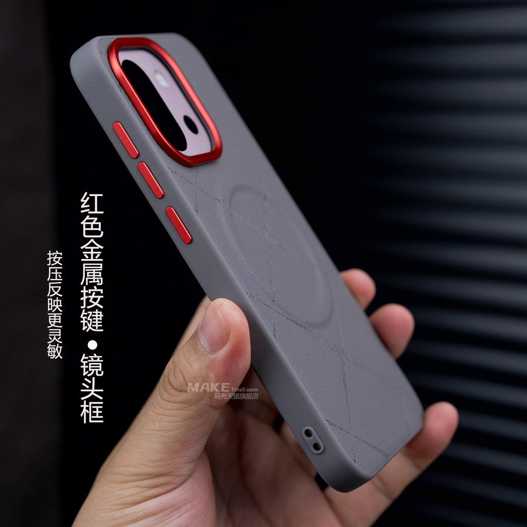 For OnePlus 13T 13S Case Luxury PU Leather Magnetic Wireless Charging MagSafe Hard Cover for OnePlus 13s 13t Shockproof Bumper