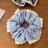Korean Style Spring/Summer Floral Intestine Hair Scrunchie for Women – Elegant Ponytail Tie and Mori Girl Accessory.