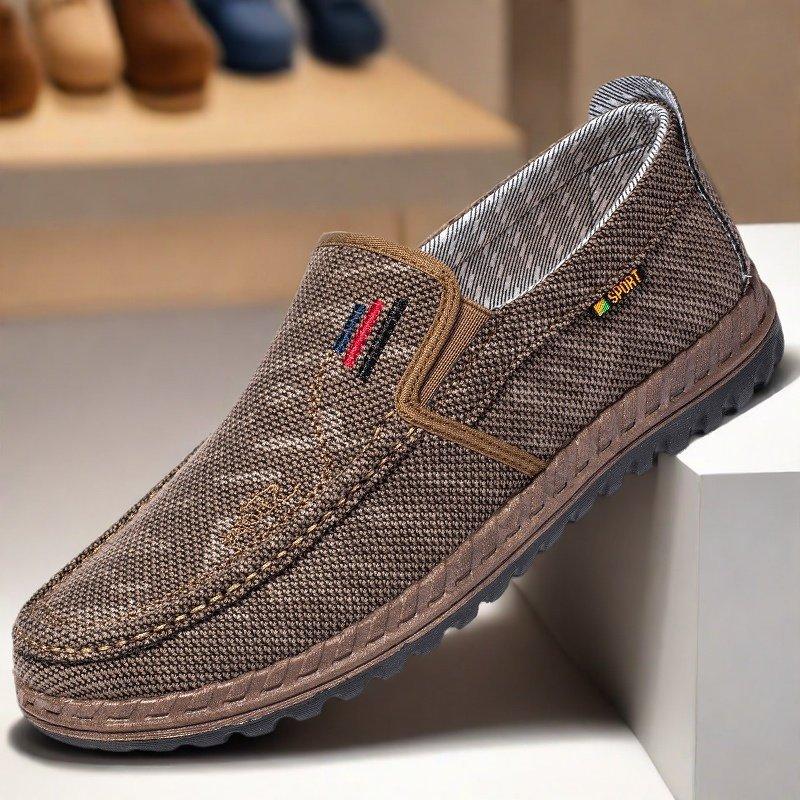 Men Shoes Breathable Mesh Flat Casual Shoes Lightweight Comfort Walking Sneakers Tenis Loafer Shoes