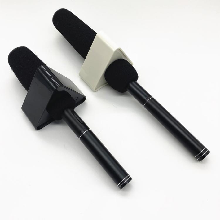Cube Square Interview Box Microphone Logos TV Station Flags Portable Holder