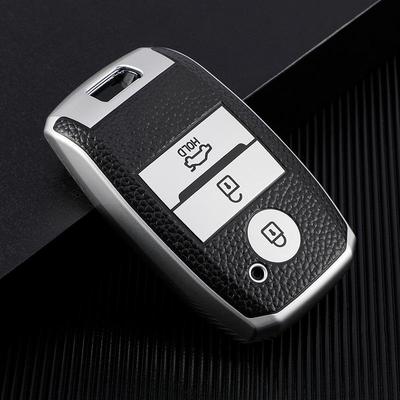 Kompatibilní pouzdra na klíče od auta s koženou texturou pro modely Kia: K3, K4, K5, KX3, KX5, Sportage, Sorento, Yipao.