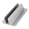 Vertical Laptop Stand Grey Regulable Base 3D Curved Appearance Bottom Silicone Laptop Computer Holde