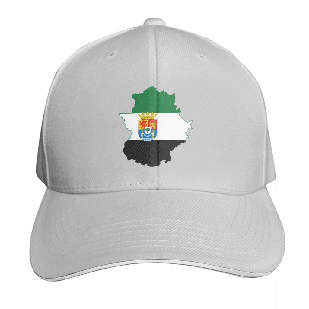 Extremadura Map Flag Baseball Cap Anime Hat Hard Hat Sailor Cap for Unisex Hat Unisex For The Sun Luxury Women Unisexs