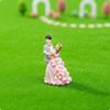 Bride and Groom Figurine Romantic Miniature Couple Figure Mini with for